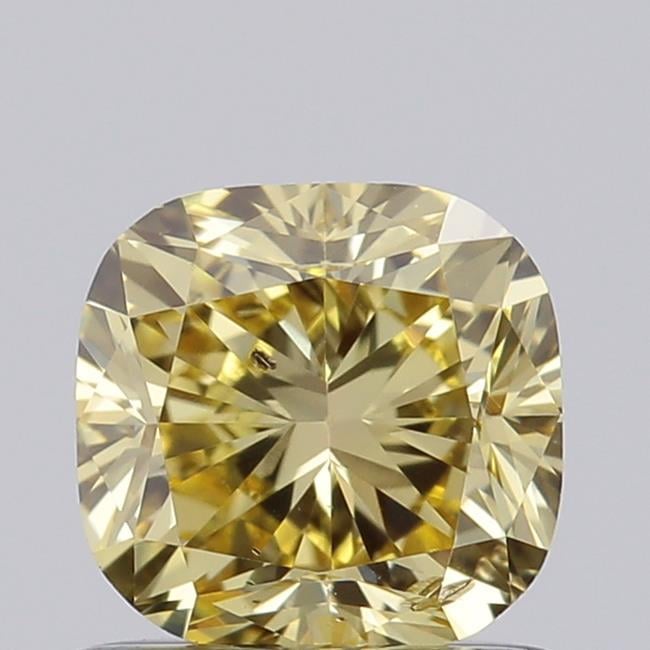 1.02 Ct. Fancy Yellow Cushion Lab Grown Diamond