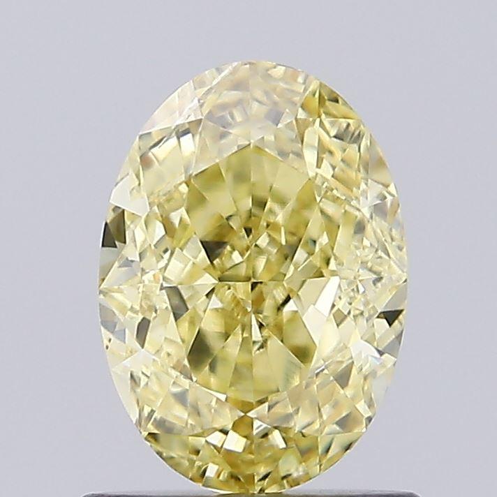 1.13 Ct. Fancy Intense Yellow Oval Lab Grown Diamond
