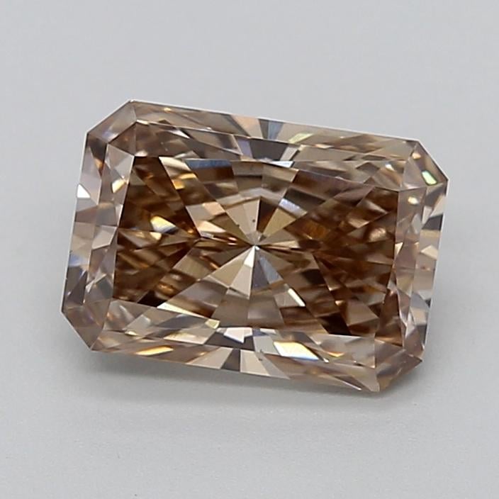 2.15 Ct. Fancy Pinkish Brown Radiant Lab Grown Diamond