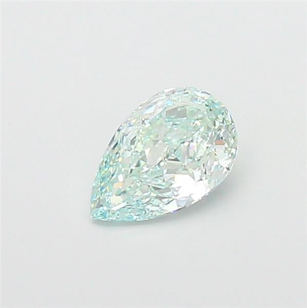 1.02 Ct. Fancy Vivid Green Pear Lab Grown Diamond