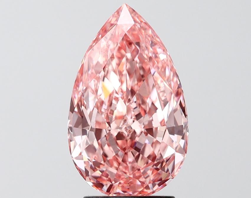 3.11 Ct. Fancy Pink Pear Lab Grown Diamond