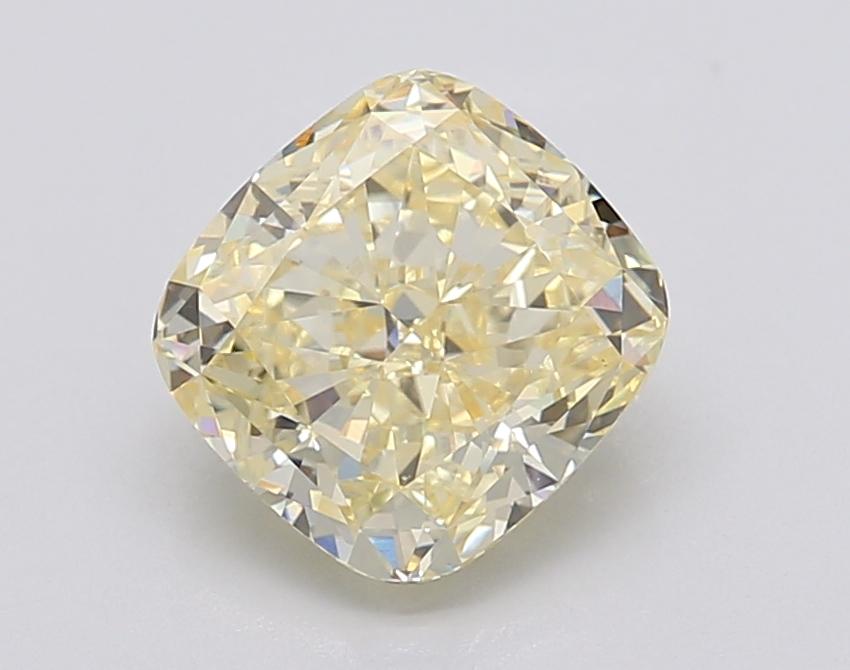 2.24 Ct. Fancy Intense Yellow Cushion Lab Grown Diamond