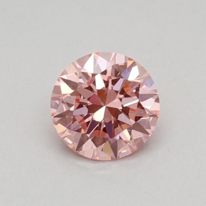 0.31 Ct. Fancy Vivid Pink Round Lab Grown Diamond