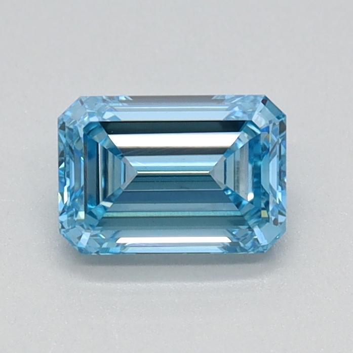 0.61 Ct. Fancy Vivid Blue Emerald Lab Grown Diamond