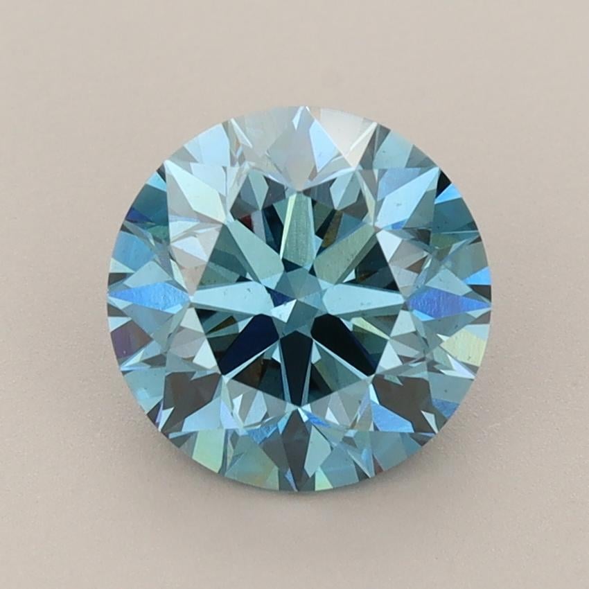 2.02 Ct. Fancy Vivid  Blue Round Lab Grown Diamond