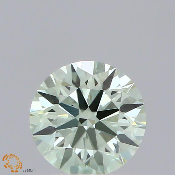 0.60 Ct. Fancy Intense Green Round Lab Grown Diamond