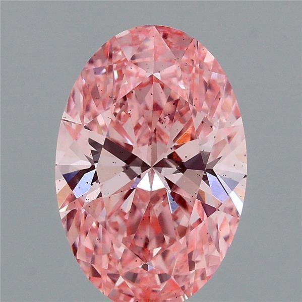 1.45 Ct. Fancy Vivid Pink Oval Lab Grown Diamond