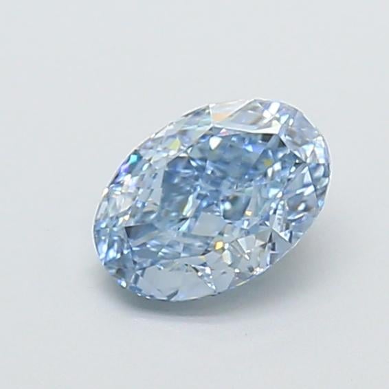 1.04 Ct. Fancy Vivid Blue Oval Lab Grown Diamond