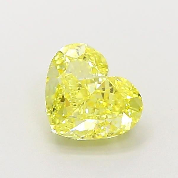 1.10 Ct. Fancy Intense  Yellow Heart Lab Grown Diamond