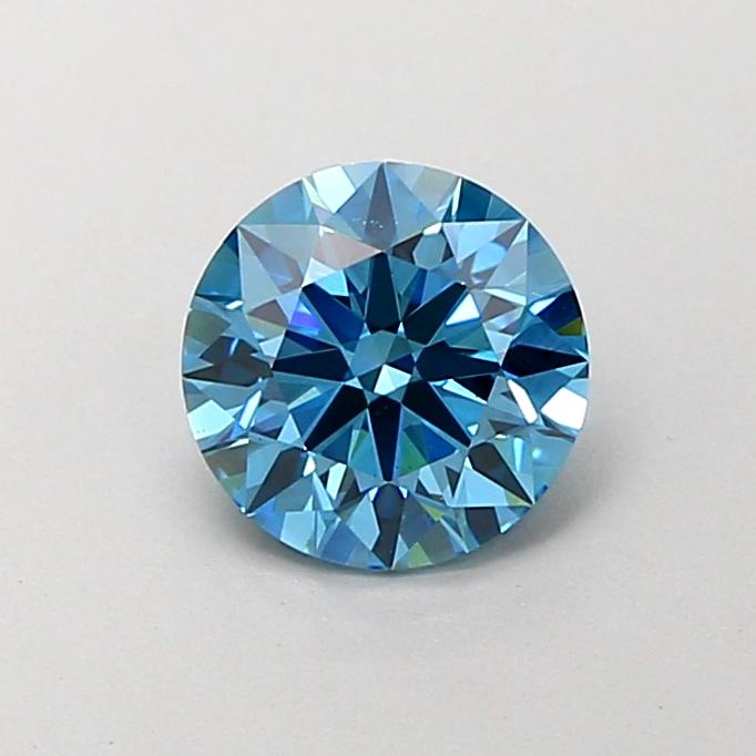 1.15 Ct. Fancy Vivid Blue Round Lab Grown Diamond