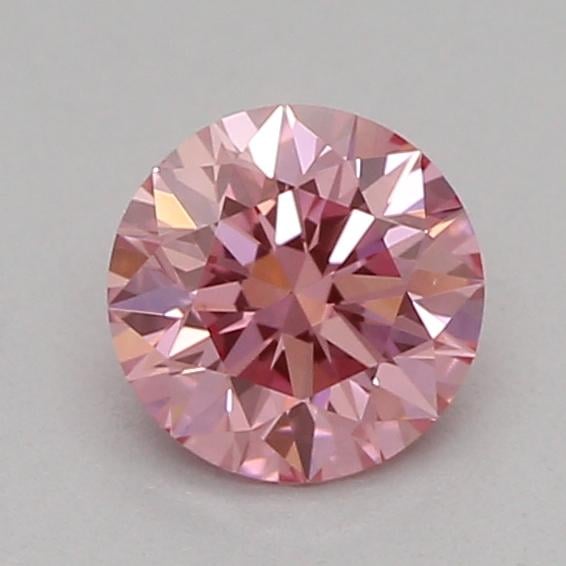 0.31 Ct. Fancy Vivid Pink Round Lab Grown Diamond