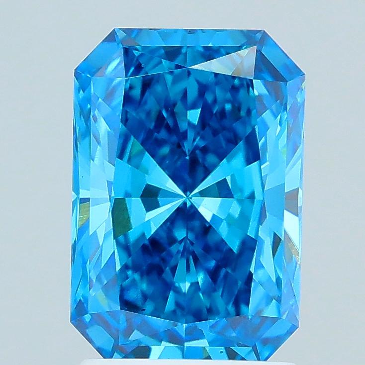 1.98 Ct. Fancy Vivid Blue Radiant Lab Grown Diamond