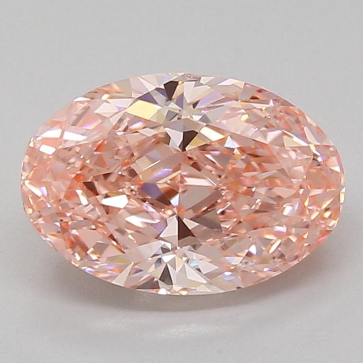 3.07 Ct. Fancy Vivid Pink Oval Lab Grown Diamond