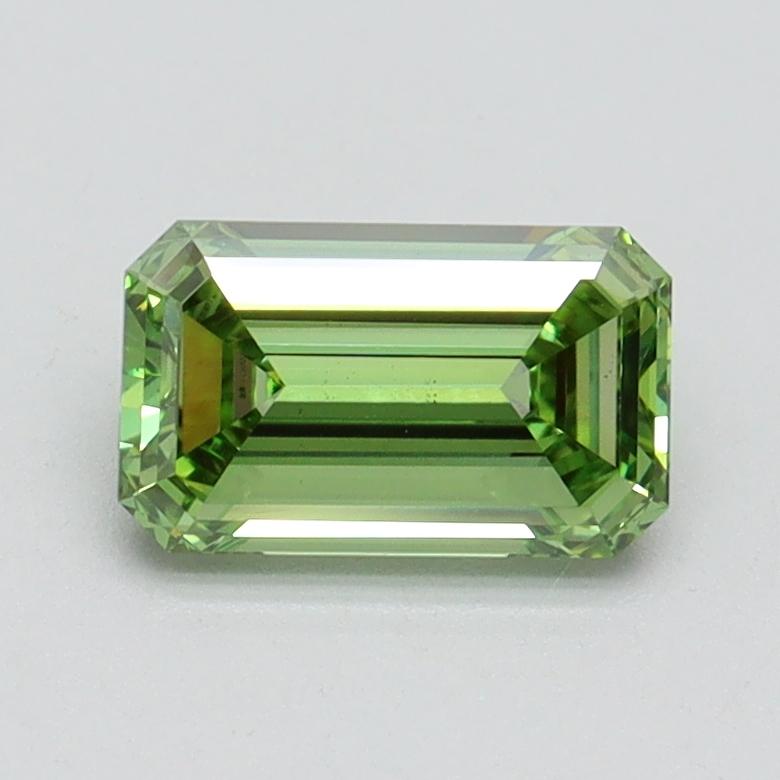 1.02 Ct. Fancy Vivid Green Emerald Lab Grown Diamond