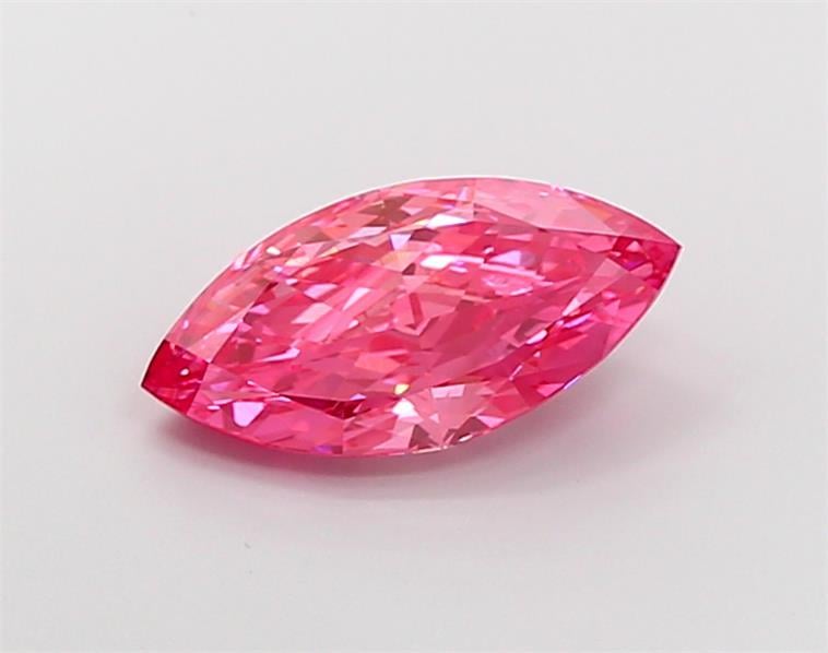 3.03 Ct. Fancy Vivid  Pink Marquise Lab Grown Diamond
