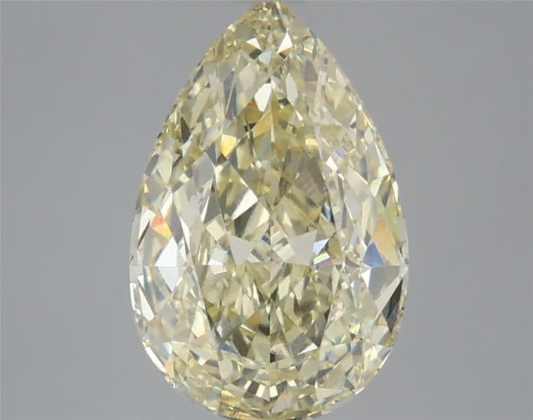 3.52 Ct. Fancy Yellow Pear Lab Grown Diamond