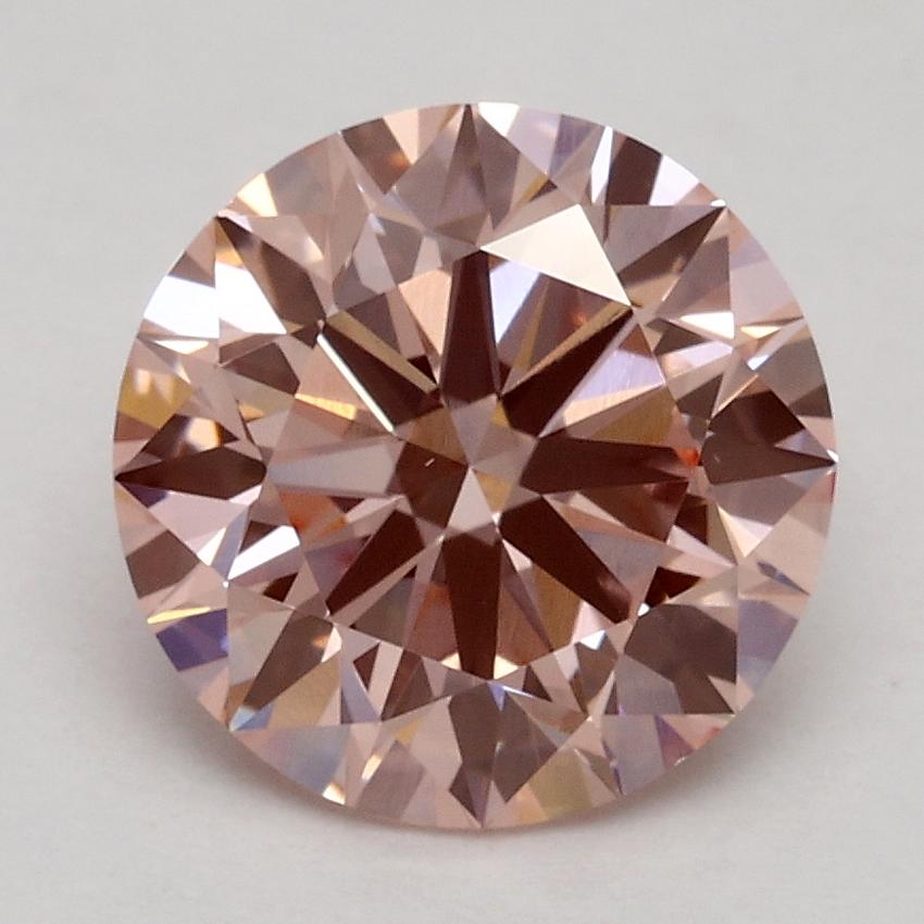 2.10 Ct. Fancy Intense Pink Round Lab Grown Diamond