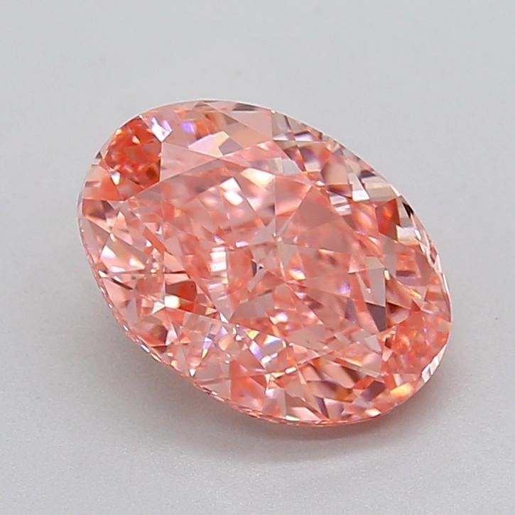 3.03 Ct. Fancy Vivid  Pink Oval Lab Grown Diamond