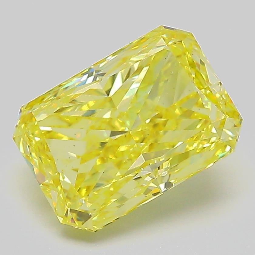 3.03 Ct. Fancy Intense  Yellow Radiant Lab Grown Diamond