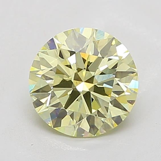 1.64 Ct. Light Yellow Round Lab Grown Diamond