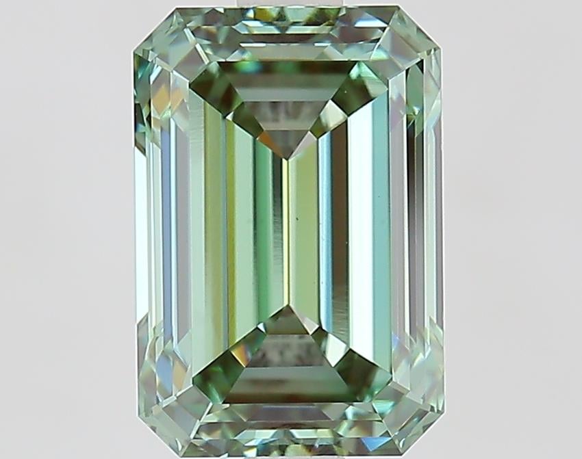 2.44 Ct. Fancy Vivid Green Emerald Lab Grown Diamond