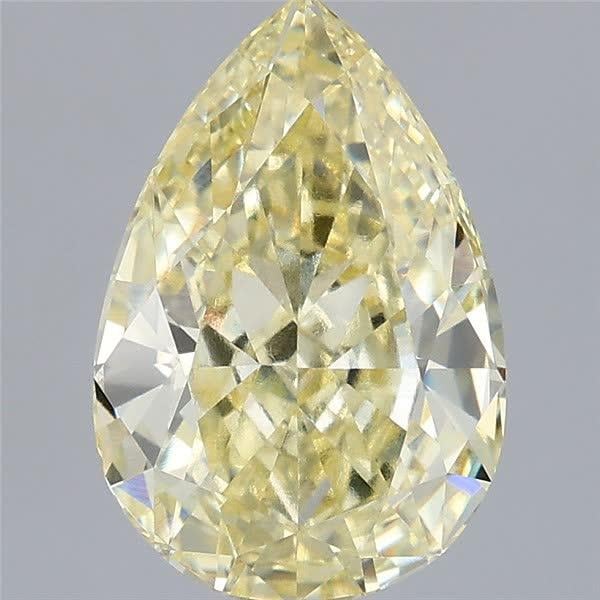 2.59 Ct. Fancy Intense Yellow Pear Lab Grown Diamond