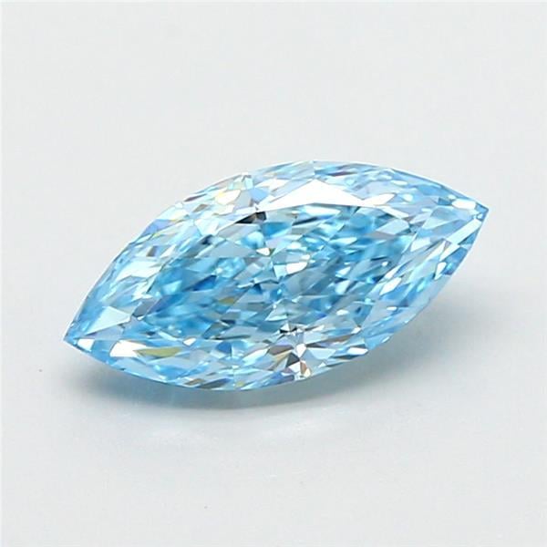 1.06 Ct. Fancy Vivid Blue Marquise Lab Grown Diamond