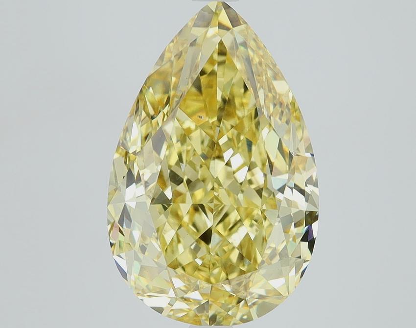 5.01 Ct. Fancy Intense Yellow Pear Lab Grown Diamond