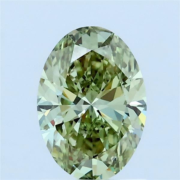 1.00 Ct. Fancy Intense Green Oval Lab Grown Diamond