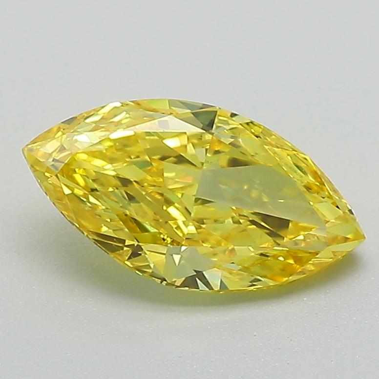 0.97 Ct. Fancy Vivid Yellow Marquise Lab Grown Diamond