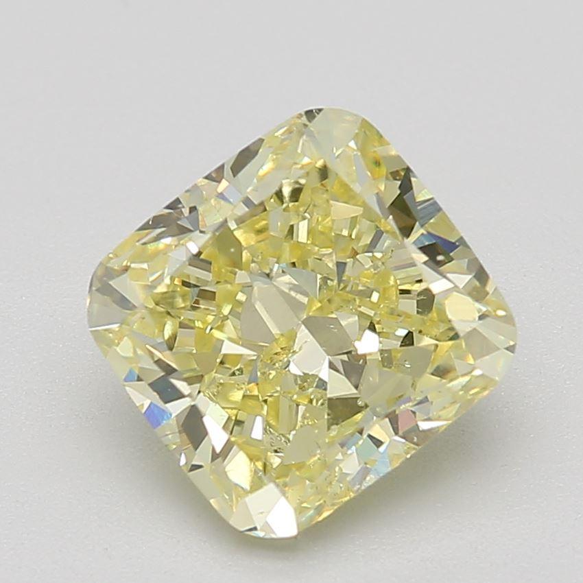 2.03 Ct. Fancy Yellow Cushion Diamond