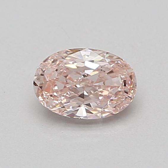 0.63 Ct. Fancy Intense Pink Oval Lab Grown Diamond