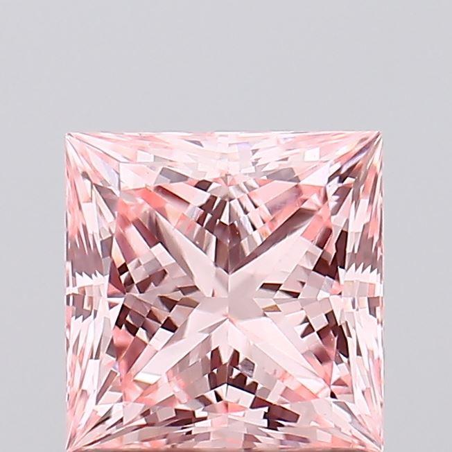 1.05 Ct. Fancy Vivid Pink Princess Lab Grown Diamond
