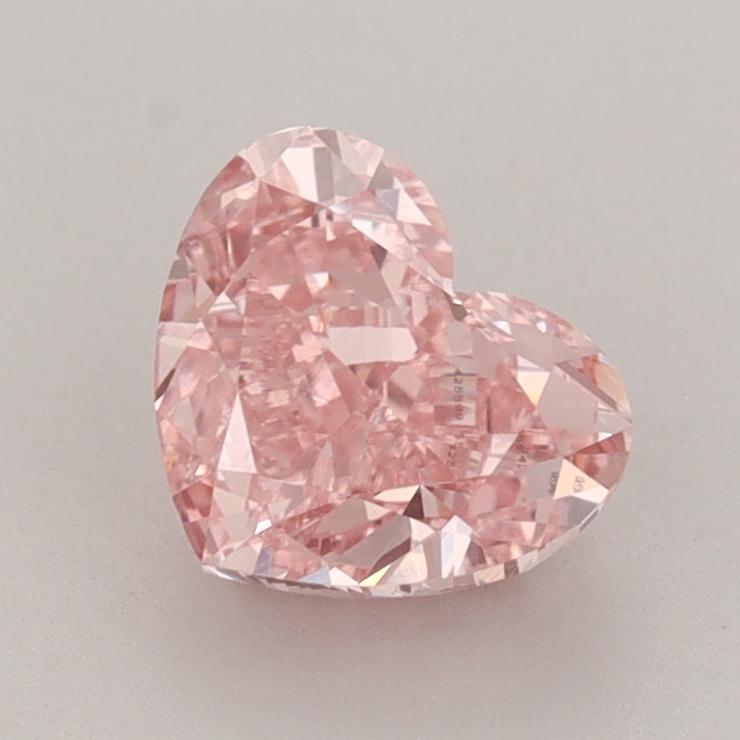1.45 Ct. Fancy Vivid  Pink Heart Lab Grown Diamond