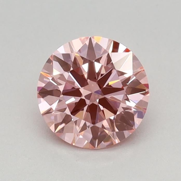 0.50 Ct. Fancy Vivid Pink Round Lab Grown Diamond