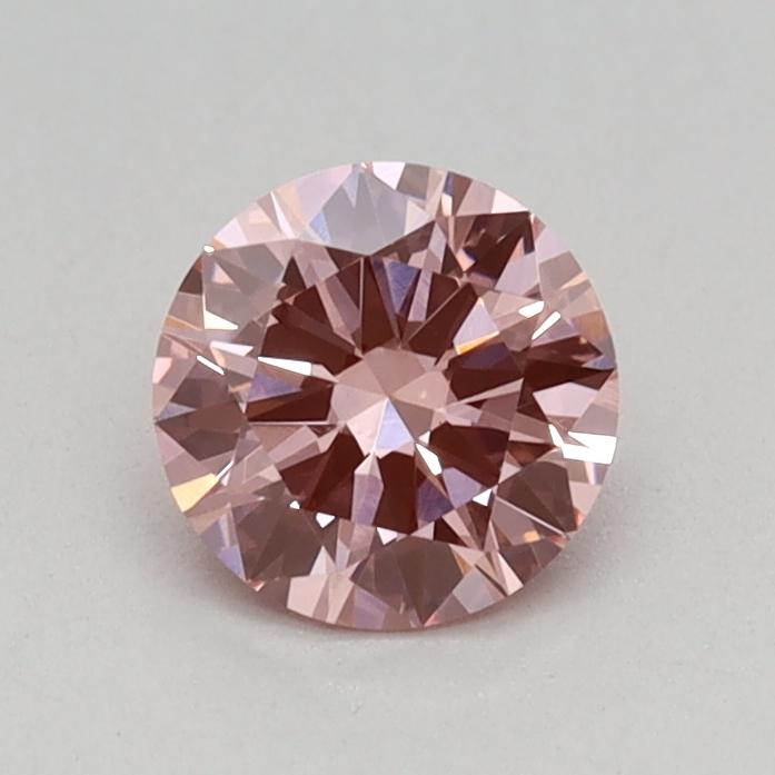 0.43 Ct. Fancy Vivid Pink Round Lab Grown Diamond