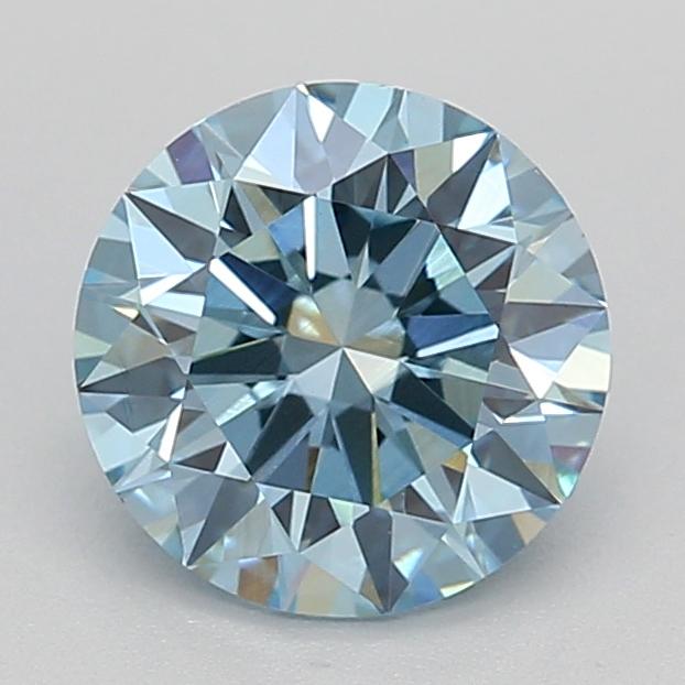 1.10 Ct. Fancy Vivid Blue Round Lab Grown Diamond