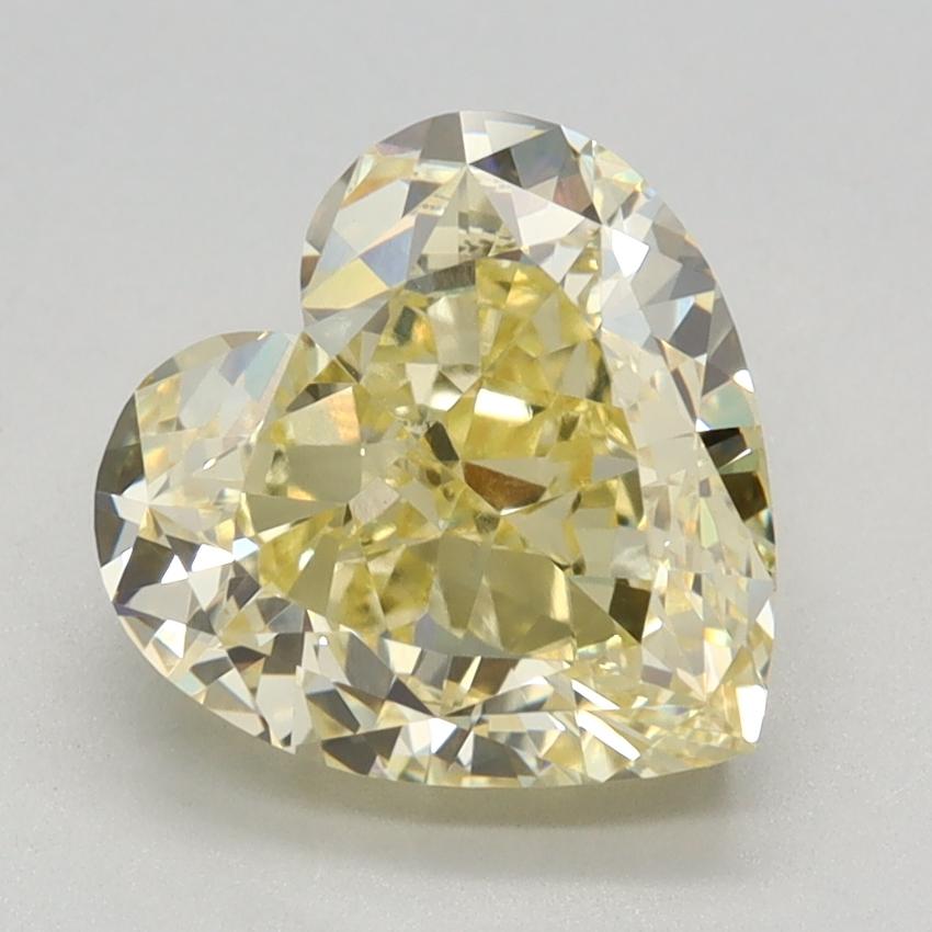 2.78 Ct. Fancy Intense Yellow Heart Lab Grown Diamond
