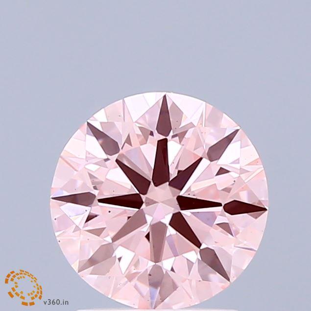 1.46 Ct. Fancy Intense Pink Round Lab Grown Diamond