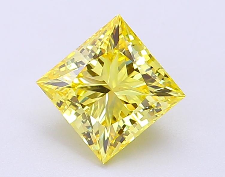 1.51 Ct. Fancy Intense Yellow Princess Lab Grown Diamond