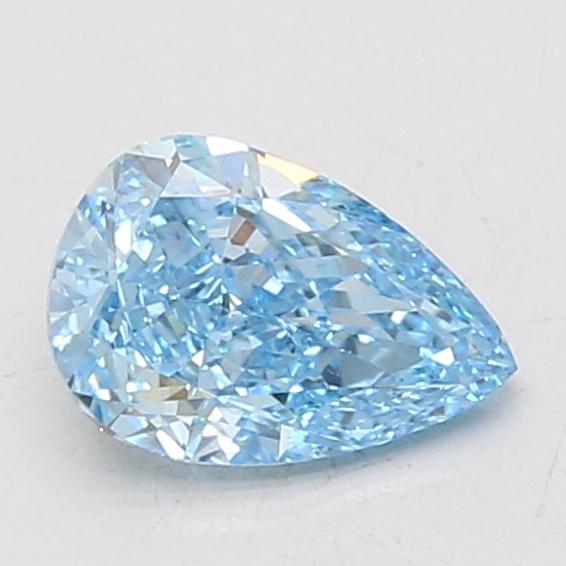 1.09 Ct. Fancy Vivid Blue Pear Lab Grown Diamond