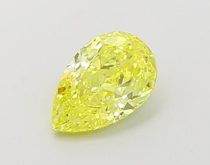 1.12 Ct. Fancy Vivid  Yellow Pear Lab Grown Diamond