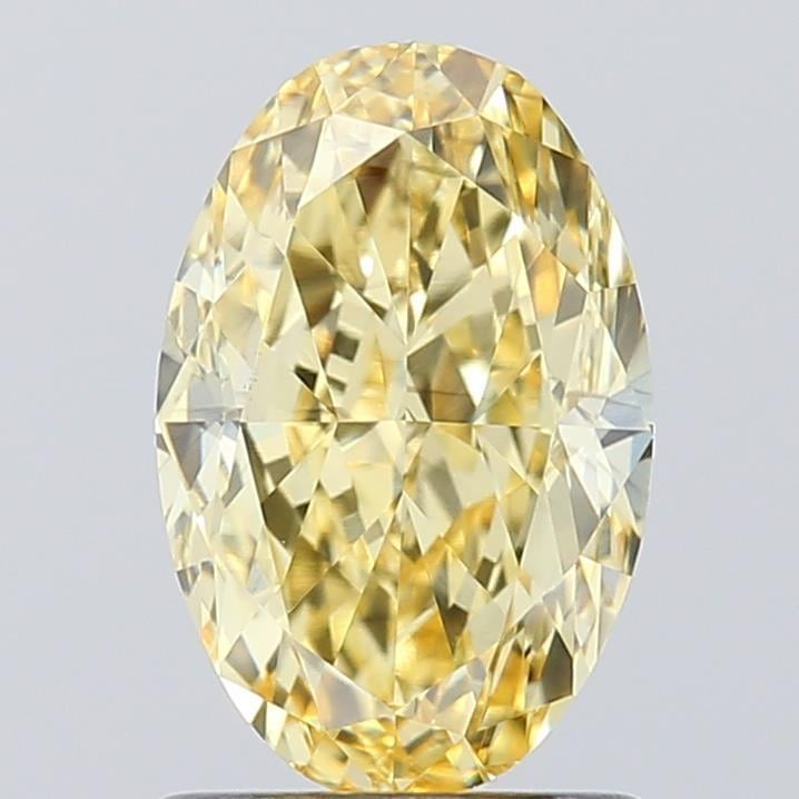 1.50 Ct. Fancy Intense Yellow Oval Lab Grown Diamond