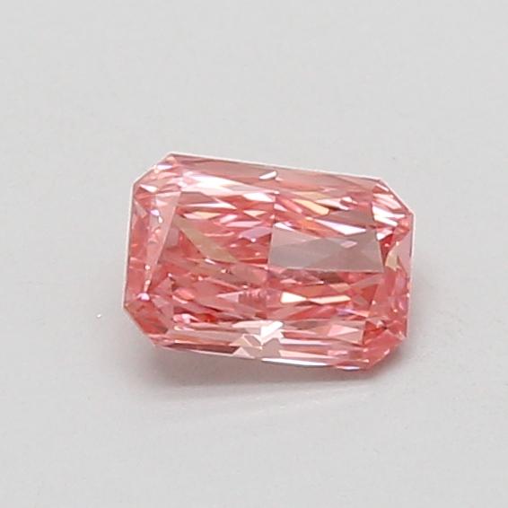 0.45 Ct. Fancy Vivid Pink Radiant Lab Grown Diamond
