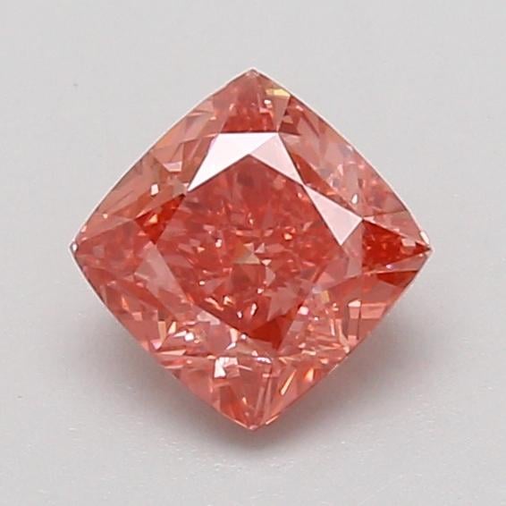 1.07 Ct. Fancy Vivid Pink Cushion Lab Grown Diamond