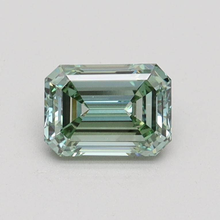 0.74 Ct. Fancy Intense Pacific Green Emerald Lab Grown Diamond