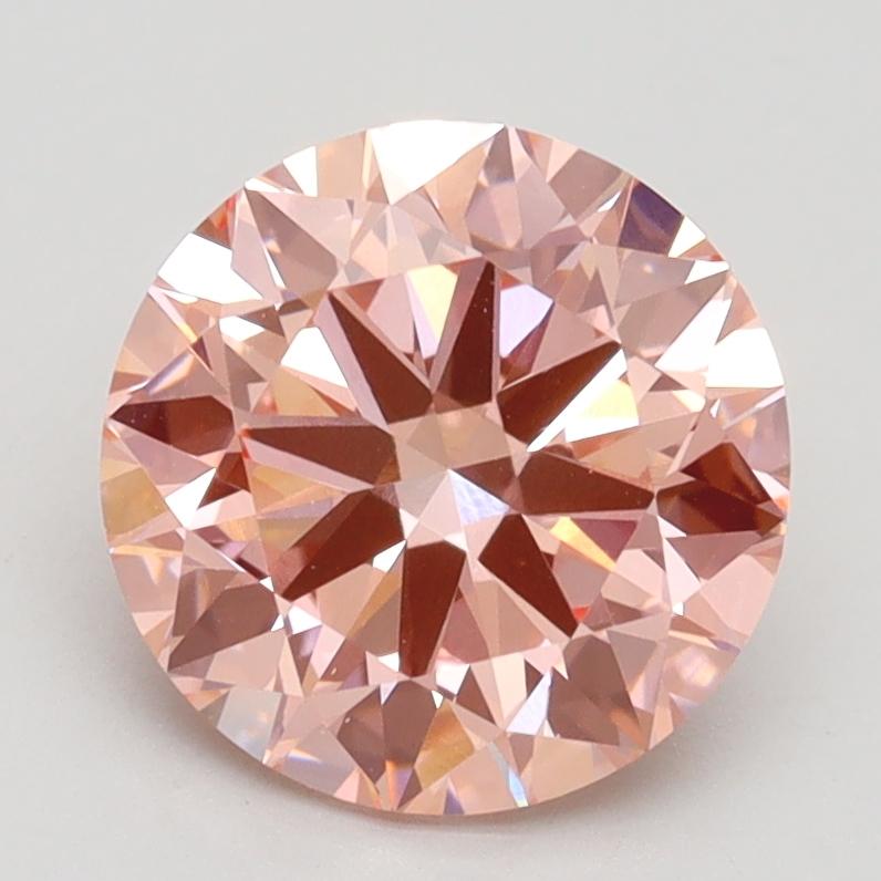 2.25 Ct. Fancy Vivid Pink Round Lab Grown Diamond