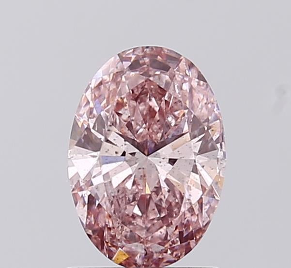 1.00 Ct. Fancy Intense  Pink Oval Lab Grown Diamond