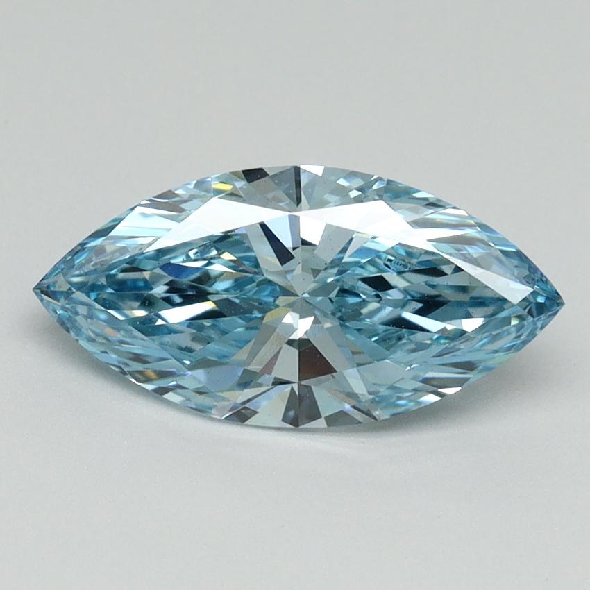 1.50 Ct. Fancy Vivid Blue Marquise Lab Grown Diamond