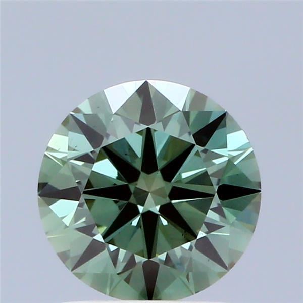 0.93 Ct. Fancy Vivid Green Round Lab Grown Diamond